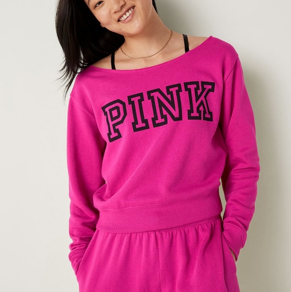 PINK Victoria's Secret Sweaters - Victoria Secrets Pink lounge sweatshirt